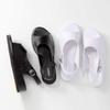 Nursery Women's Flat Nurse Sandals, Lightweight, Approx. 165g, Urethane Foam Filled, Elastic Buckle, Suitable for Medical and Nursing Care, Size 2E, S