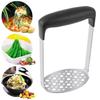 Potato Masher with Anti-Slip Rubber Handle U-Shaped Design Potatoes Masher Uniform Mesh Masher for Sweet Potatoes Pumpkin Beans