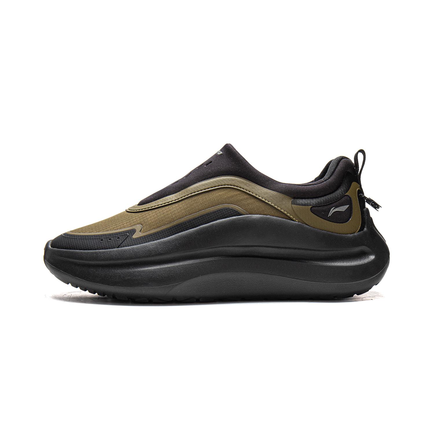 

Li Ning Cloud Wave Lycra Casual Shoes Men s Low top Black/Olive Umber AGLV187-3 42