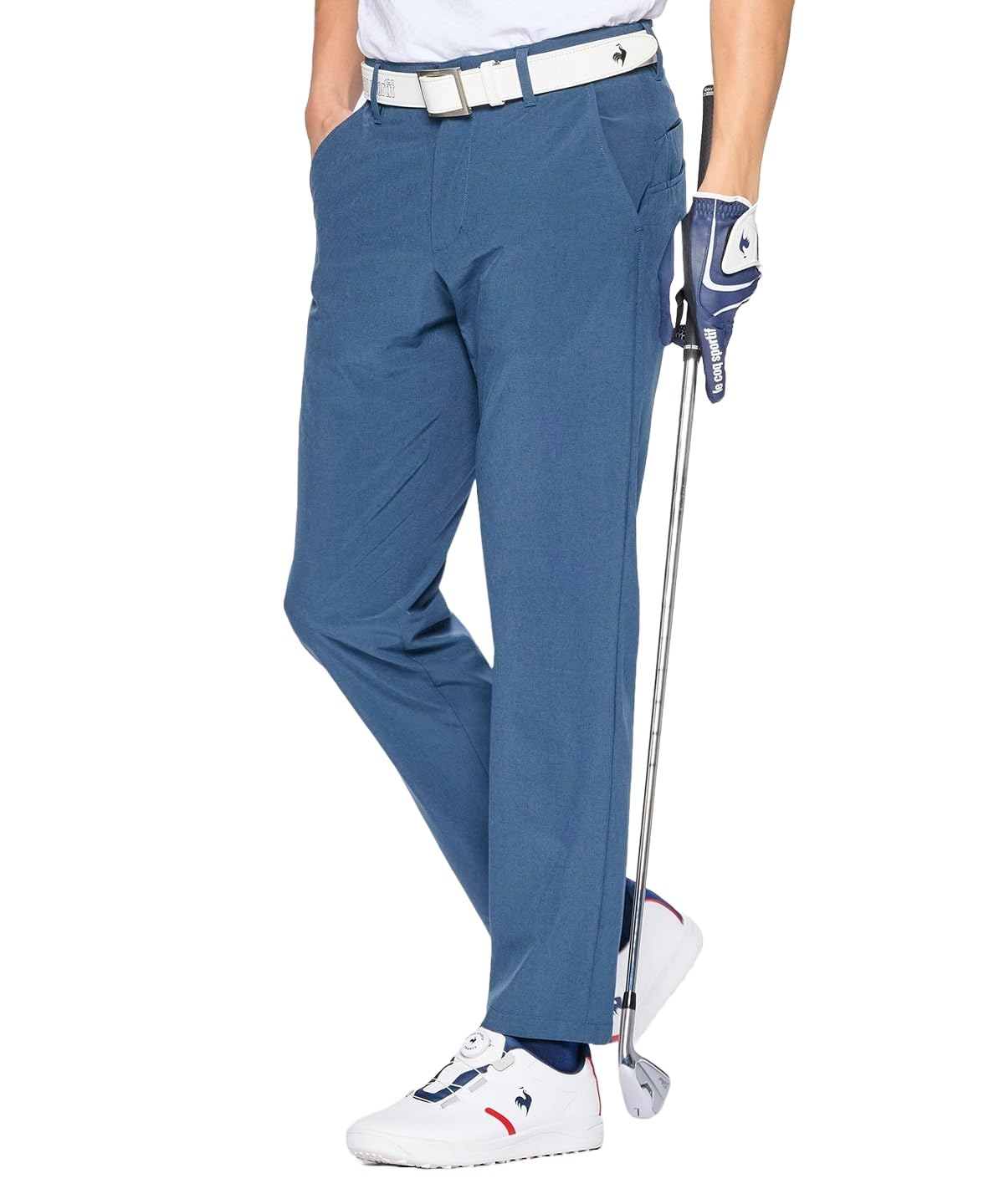 

Coq Sportif Golf Quarter Sweat Quick Stretch Plain NV00 [Le Golf] Pants, Length, Tapered, Absorbent, Drying, Forcer, Golf, LG5SLP53M, Men s, (военно-морской флот)