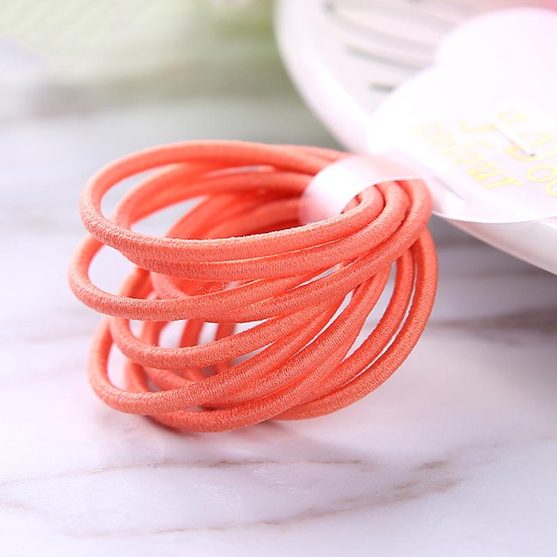 100PCS/bags  2mm Diameter 3cm  Kids Nylon Elastic Hair Bands Ponytail Holder Rope Elasticity Hair Ties for DIY Hair Accessories
