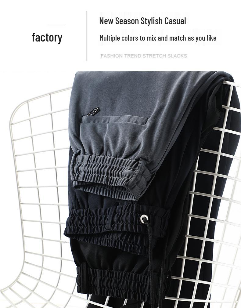 Herren Hohe Elastizität Dicke Lässige Jogginghose - Herbst/Winter Locker Gerades Bein mit Elastischem Bund, Hoher Taille und Ideal für Mittelalterlichen Komfort.