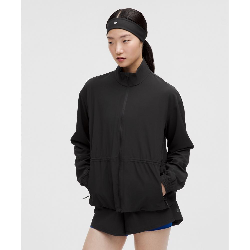

Lululemon Куртка для бега с защитой от ультрафиолета и поясом, черная XS
