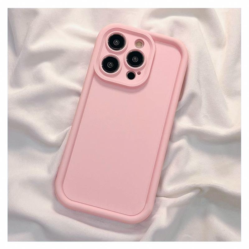 Applicable To IPhone15Pro Mobile Phone Case Simple 12 Fine Holes 11 Emery 13/14 Protective Case XR