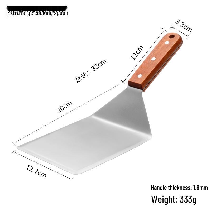 Stainless Steel Spatula Set: Kitchen, Hamburger, Frying, Teppanyaki, and Barbecue Tools