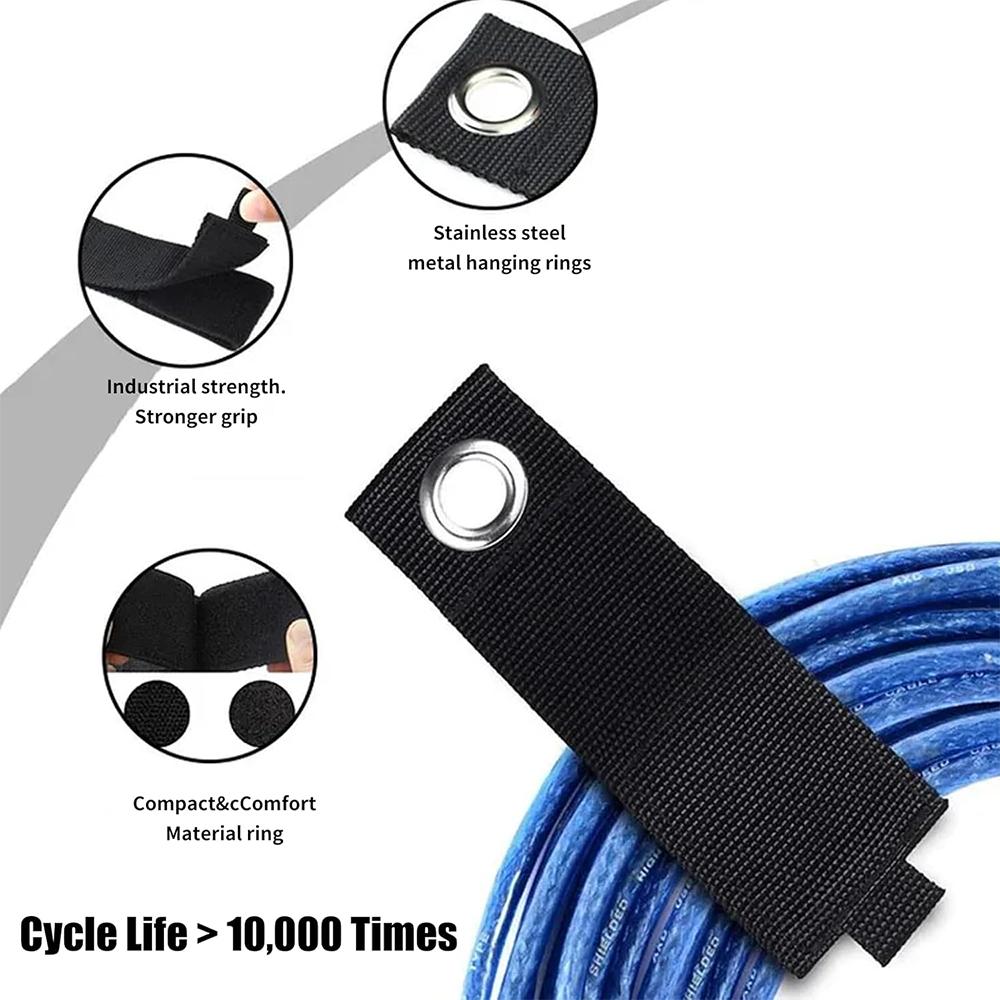 Xiaomi 1/3/5/10Pcs Heavy-Duty Storage Straps Extension Cord Straps Organizer Cord Wrap Keeper Cable Management Garage Storage