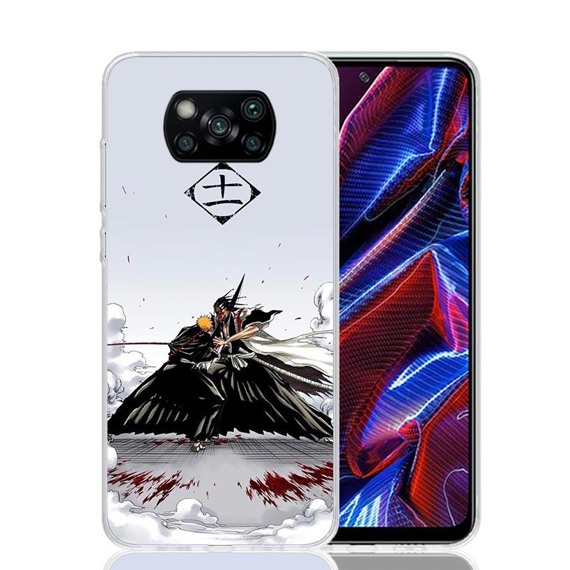 Zaraki Kenpachi Bleach Phone Case For Xiaomi Poco X7 X6 X5 Pro F7 Ultra Redmi 15C 15 13 13C 12 12C 10 10A 10C 9 9A 9C 9T Cover P