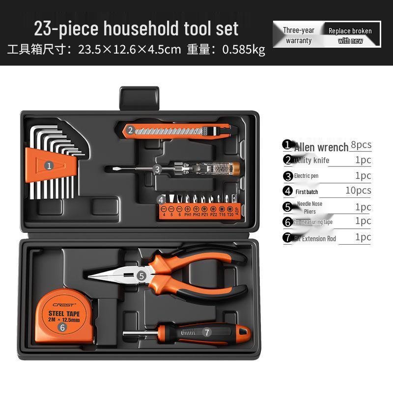 

Complete Household Repair Tool Set: Screwdrivers, Hammer, Wrench