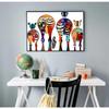 Afrikanische Tiere Kunstbilder Für Wohnzimmerwand Abstrakte Zebra Leinwand Kunstgemälde An Der Wand Bunte Tiere Kunst Drucke