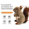 Plush Squirrels Shape Dog Toy Realistic Animal Design For Boredom Elimination And Teeth Cleaning Activity