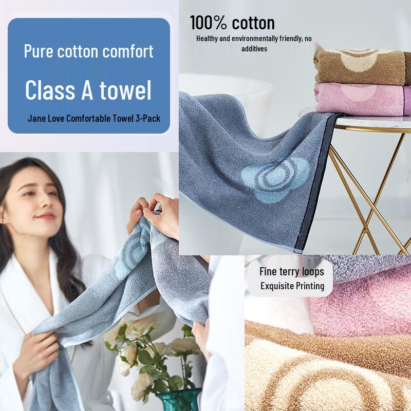 Grace Antibacterial Pure Cotton Towels