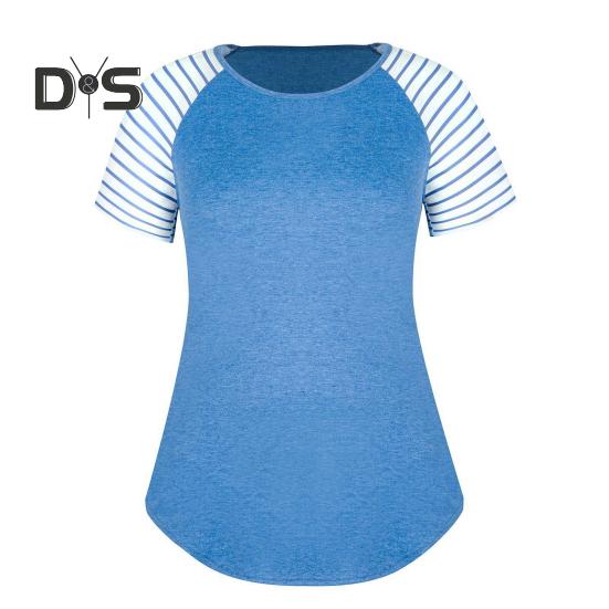 

Женская футболка с круглым вырезом и коротким рукавом реглан футболка больших размеров свободного кроя базовые топы летняя повседневная одежда XL небесно-голубой