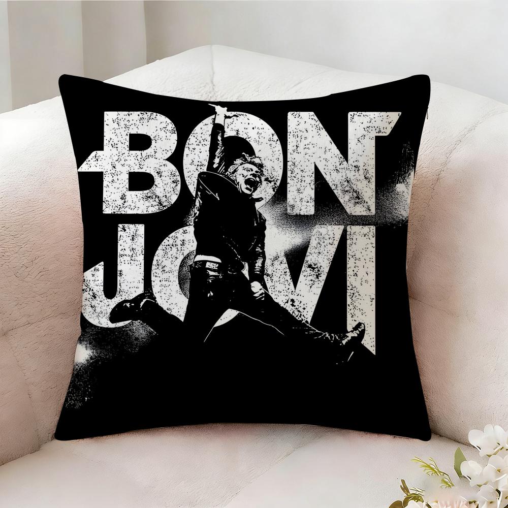 B-bon Jovi BAND SINGER Pillow Case Pillowcase, Double-sided Printed, Sofa Cushion, Bedroom Headboard Pillow