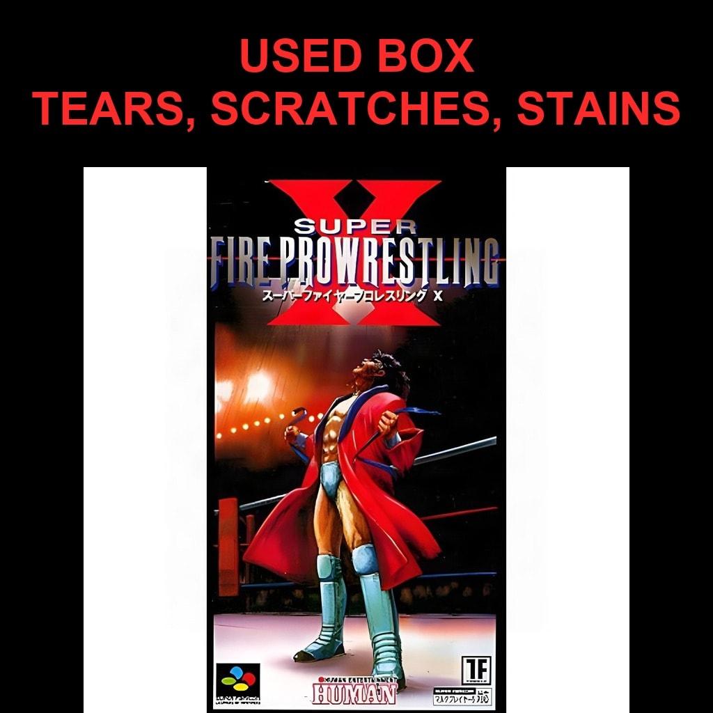 Used Super Fire Pro Wrestling X SFC SNES Super Famicom SHVC-AF5J Tested Working Nintendo Sports Human NTSC-J Super Nintendo Cartridge