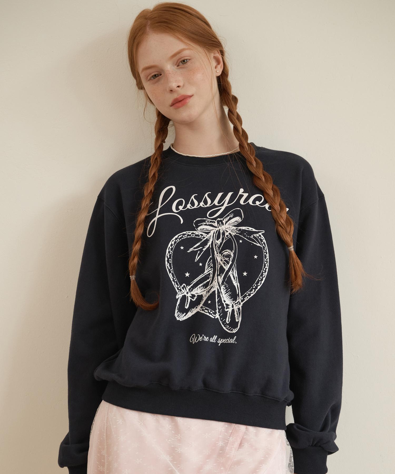 Свитшот Rosiro Heart Flats Темно-синий Navy/Free