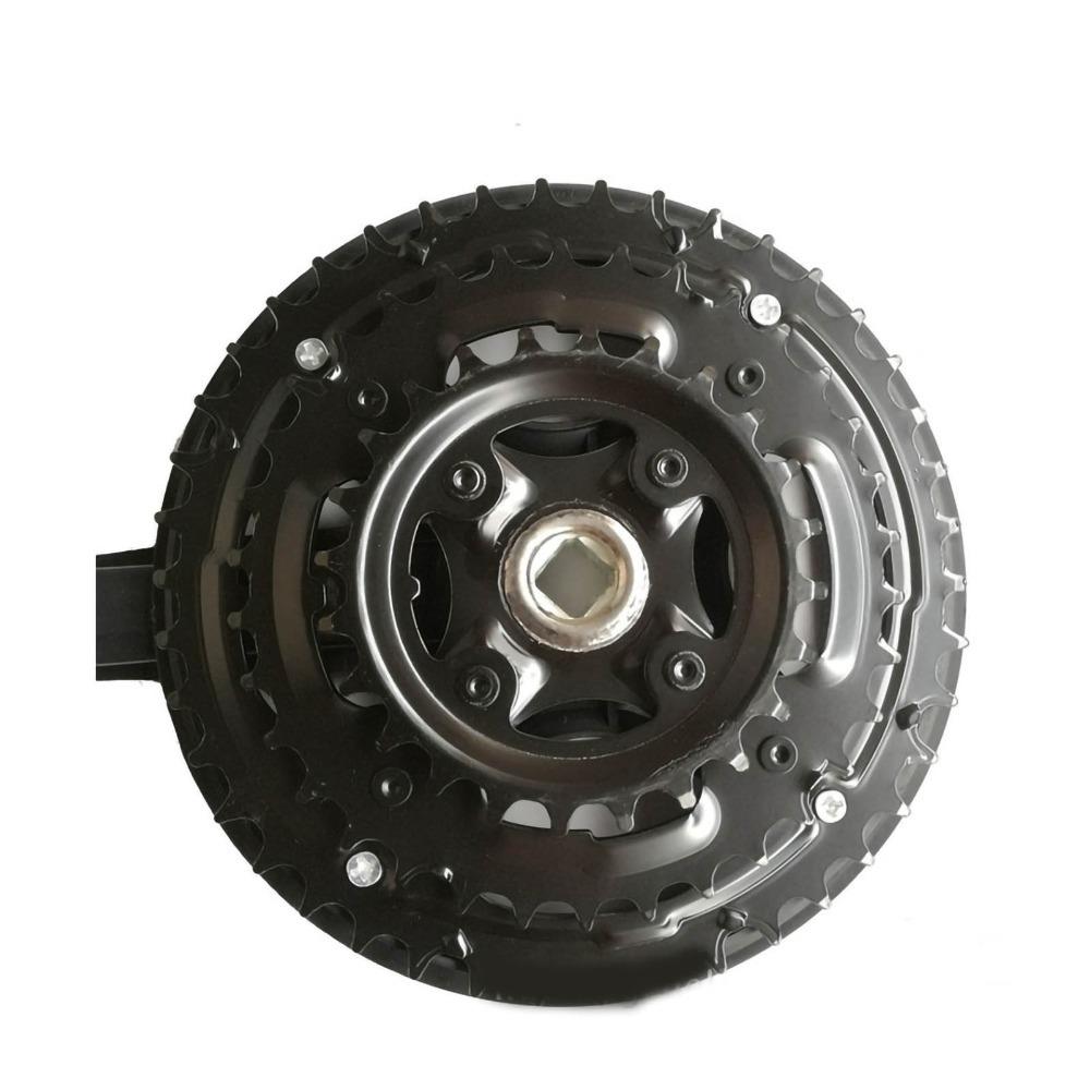 Pedivella Mountain Bike 42T 3 Corone Pedivella Ferro Pedivella Bici Disco Pignone Bici Resistente Biciclette da Strada
