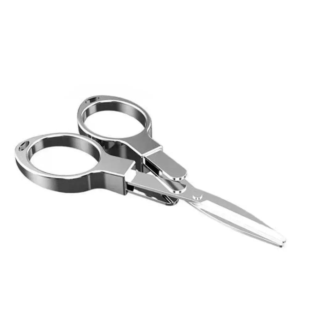 Folding Scissors Pocket Travel Small Crafts Sharp Blade Emergency Mini Foldable Travel Embroidery Scissor Thread Tailor Scissors