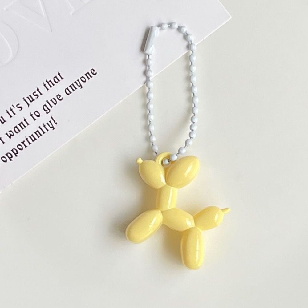 Ball Chain Cartoon Puppy Pendant Dog Balloon Puppy Keychain Creative   Gift