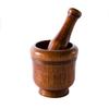 Manual Grinding Bowl Wooden Garlic Grinder Multifunctional Mortar Pestle Set  Seasoning
