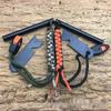 Outdoor Survival Flint Fire Starter with Paracord Lanyard