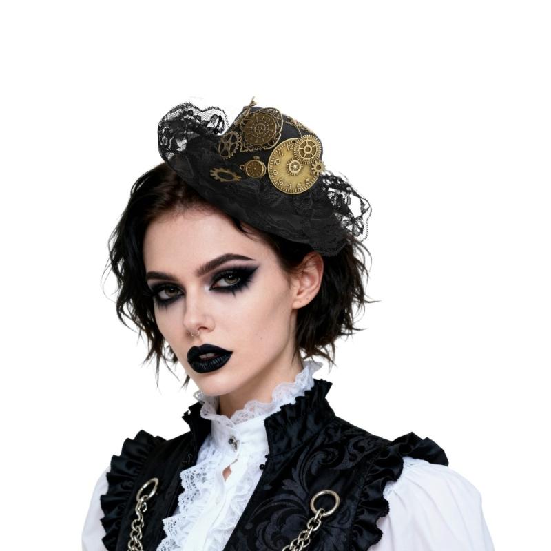 Unique Steampunk Style Hair Accessory Lightweight Polyester Design Hairpin For Performances And Costume Event