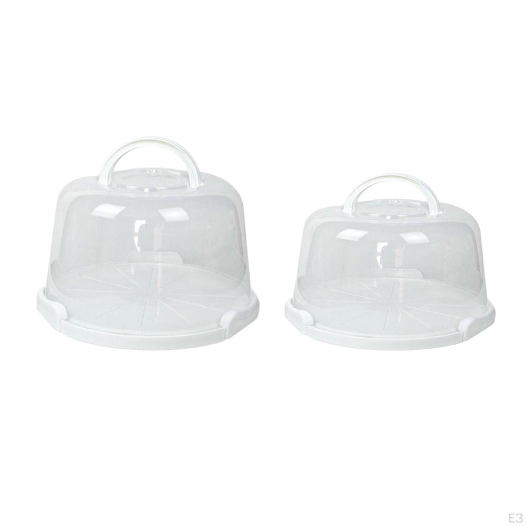 10 inch Cake Carrier with Foldable Handle Portable Box Muffin Tart Cookie Dessert Keeper
