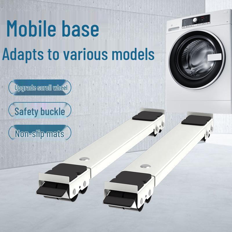 Washing Machine Base Bracket with Storage Rack Mat