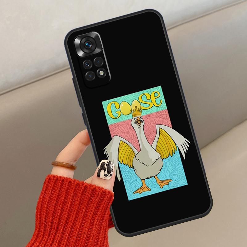 Cartoon Niedliche Gans Ente Hülle Für Xiaomi Redmi Note 13 12 11 10 14 15 Pro Plus Abdeckung Für Redmi 15C 14C 10C 12C 13C 15