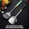 Multipurpose Cooking Spoons Stainless Steel Kitchen Utensil, Spatula Ladle Slotted Turner Rice Spoon, Ergonomic Handle Utensil Heat-Resistant