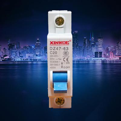 Leitungsschutzschalter 1P DZ47-63 C45 Yueqing 16A für Elektrofahrzeuge, Typ B 2A/3A