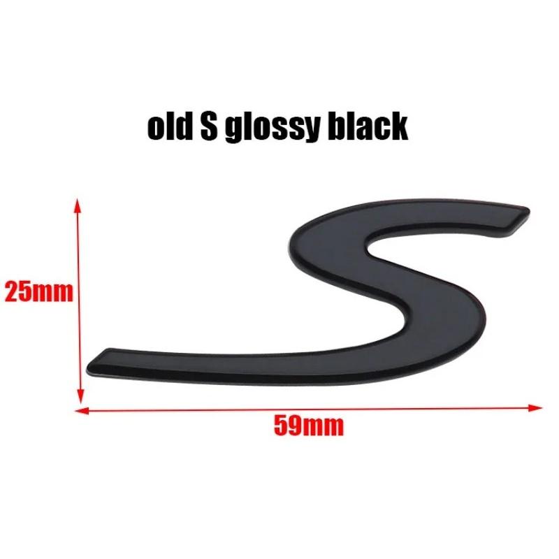 1pcs 3D S Car Emblem Badge Sticker Styling Accessories