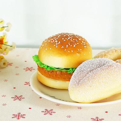Nep Hamburger Decoratie Kunstmatige Brood Schetsen Rekwisieten Educatief Speelgoed PU Rekwisiet voor Winkelraam Huisdecoratie & Fotoshoot
