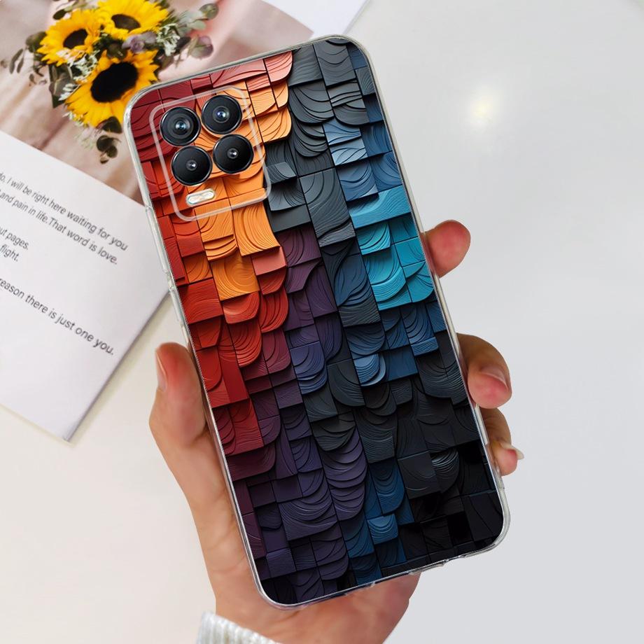 For Realme 8 8i 8Pro 4G 5G Phone Case Clear Soft TPU Silicone Back Cover Cool Cartoon Girly Bumper On Realme8 8 Pro Slim Coques