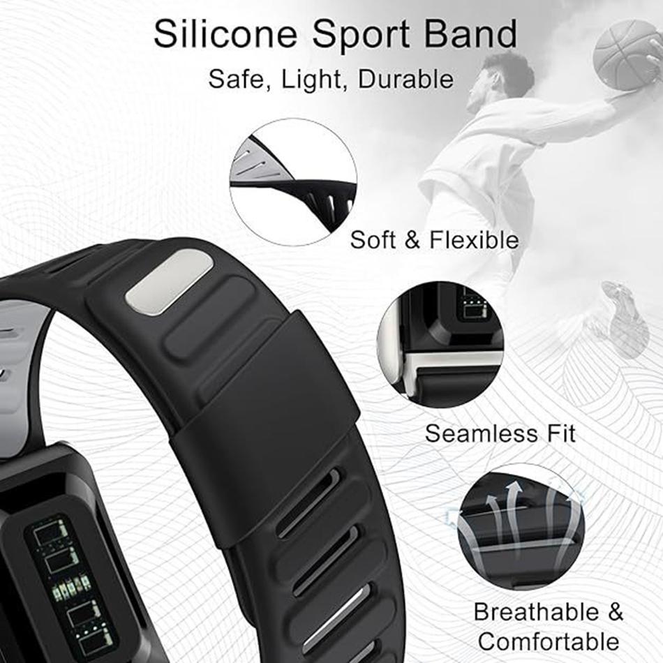 Soft Silicone Watch Strap for Whoop 5.0 Adjustable Band for Whoop 5.0 MG and Whoop 4.0 Sports Wristband Replacement Accessories