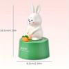 Adorable Pink Bunny Kitchen Timer Durable ABS,Magnetic Fridge Attachment,Cute Animal Design with Hour Minute Display,Ideal for Cooking Study Reminders