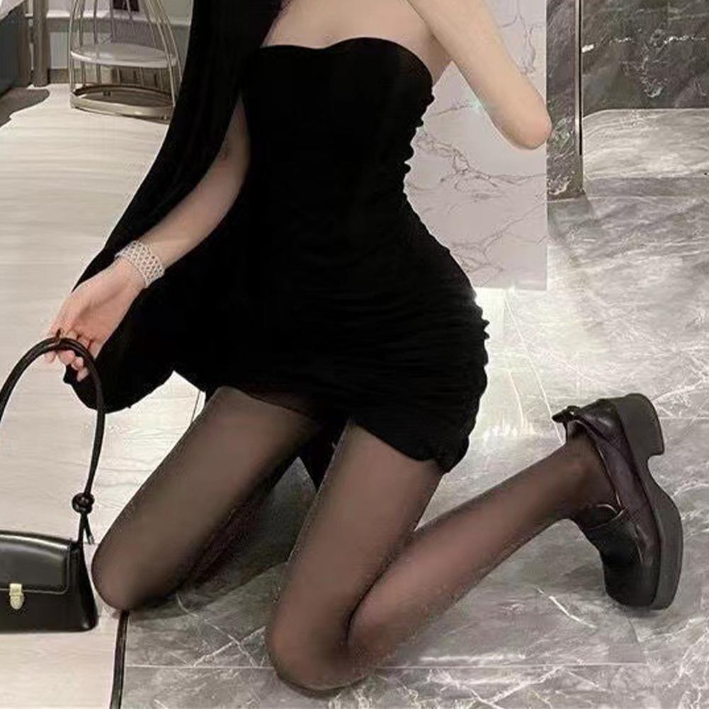 Solid Color Women\'s Pantyhose Sparkle Tights All Season Daily