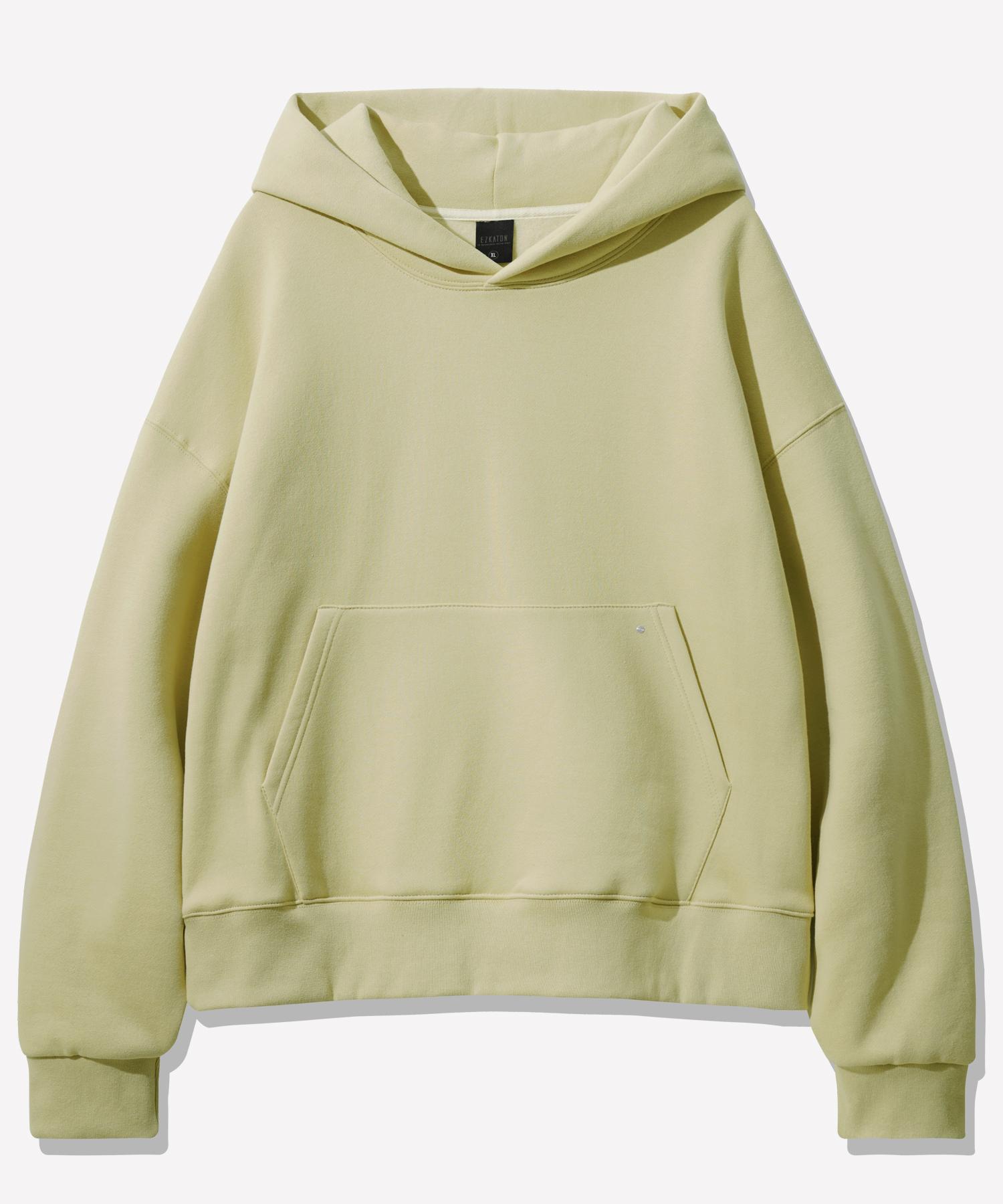 Ezcaton Brushed Hoodie Pale Yellow Shhd6681 Pale Yellow/M