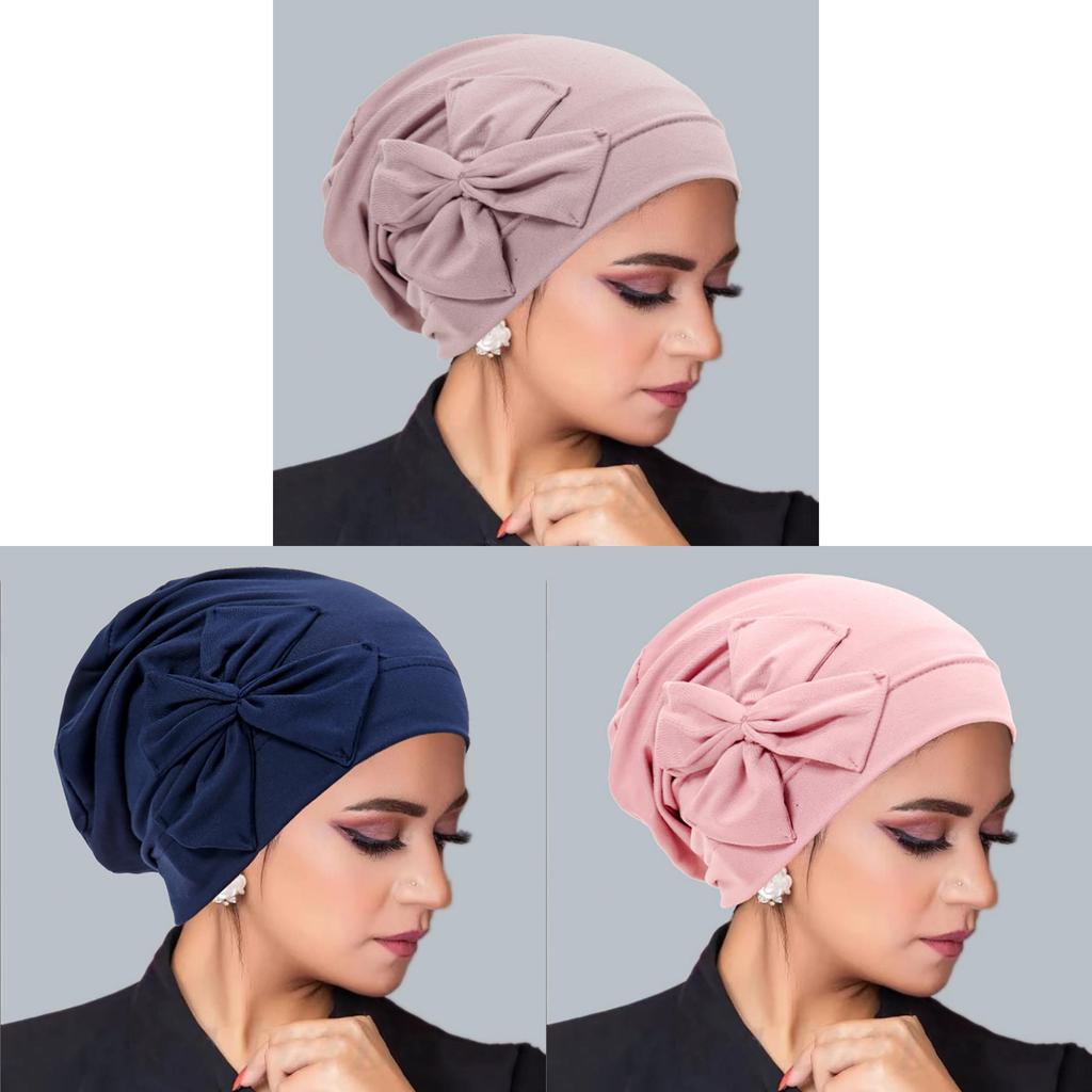 Headscarf Cap With Bow For Women Summer Winter Autumn Fashion Gift