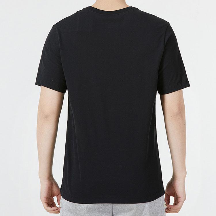 Nike T Shirts Men's Black Crew Neck Moderate Straight Fit DM5431-010