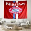 Custom Name Bayern Munich Print Tapestry, Backdrop, Easy Setup, Ideal for Bedroom, Office & Living Room, with Aesthetic Wall Hanging Decor.