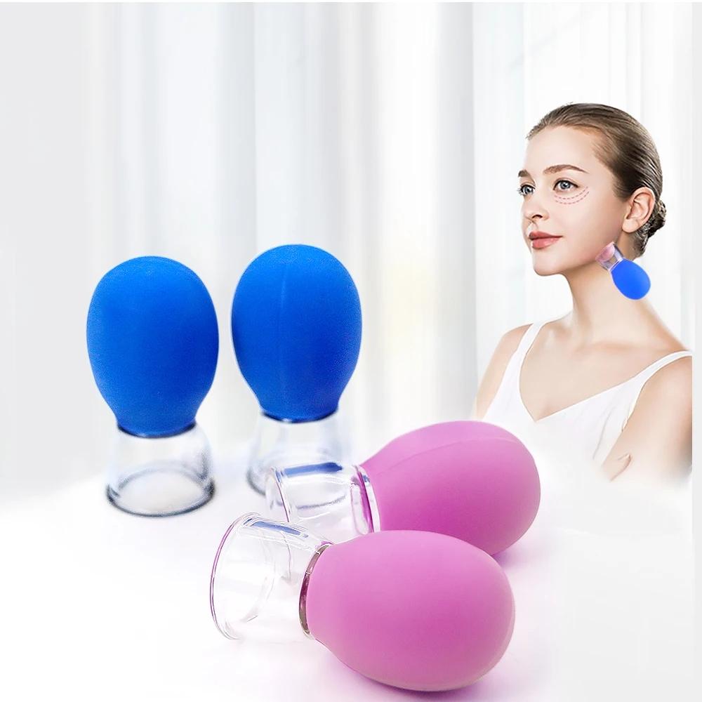 Facial Cupping Massage Cups Rubber Vacuum Cupping Set Facial Relaxation Nipple Correction Body Skin Lifting Cupping Device