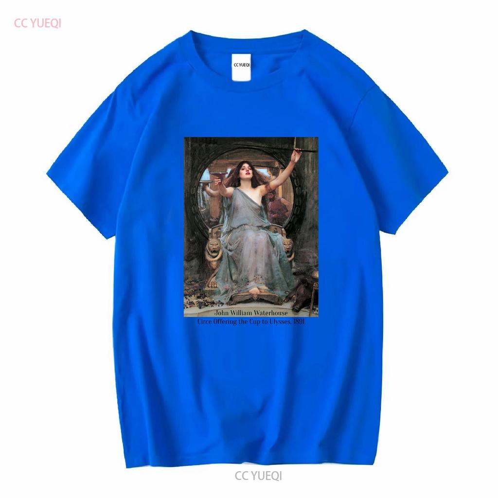 John William Waterhouse Circe Invidiosa T Shirt Long Or Short Sleeves Vintage Washed Versatile Slightly Designer Clothes