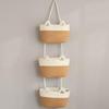 Wall-mounted hanging basket storage hanging basket decorative wall storage basket three-layer household home hanging