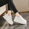 Thick Bottom Vulcanzied Shoes Female Solid Color Chunky Platfrom Sneakers Woman Pu Leather Non-Slip Casual Shoes Spring