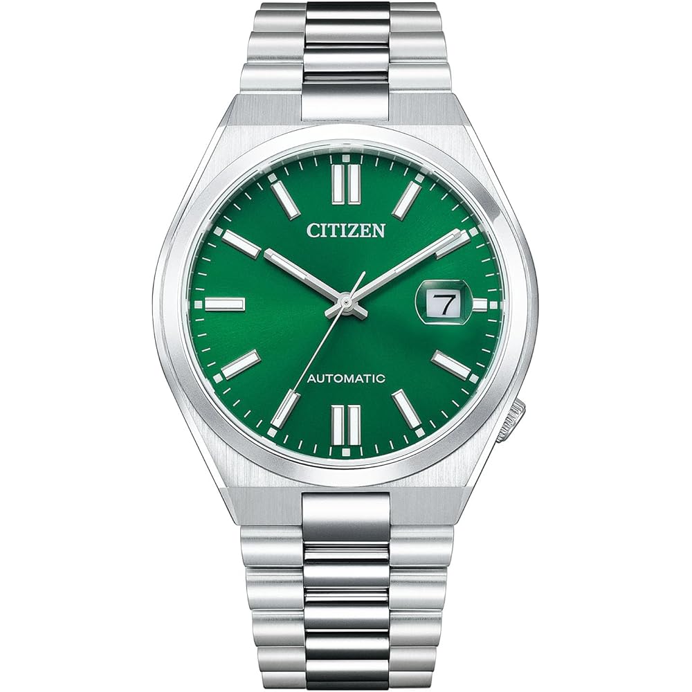 

Citizen Tsuyosa Automatic Men s Watch 40mm Silver Metal Band Green Dial Date Display