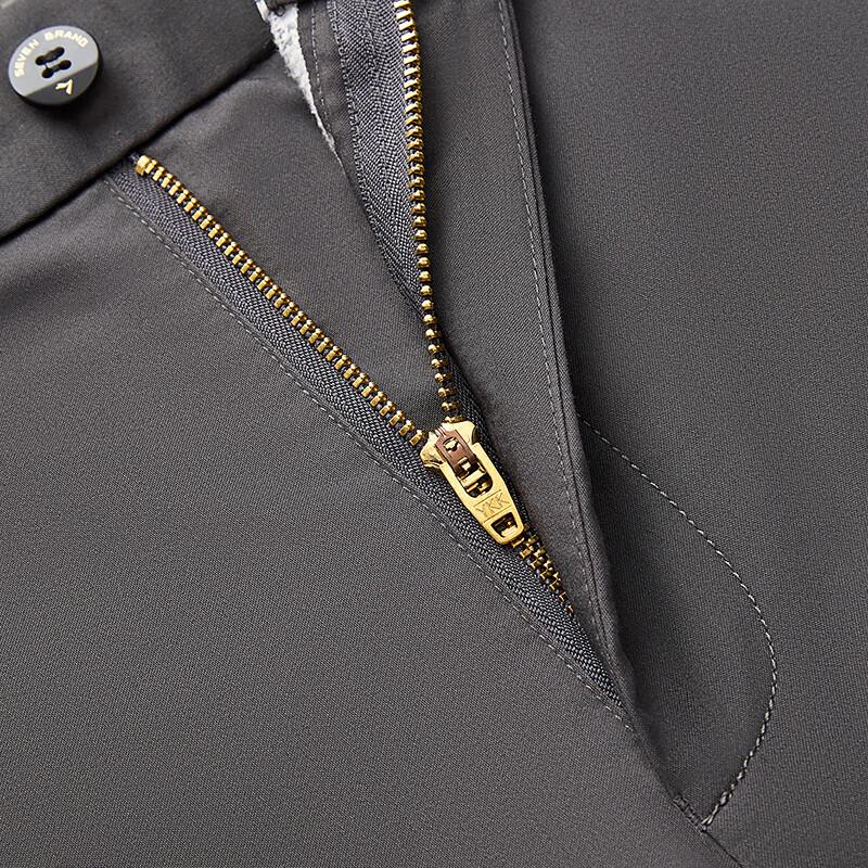 Men's Qipai Cooling Bamboo Fiber Cropped Casual Pants