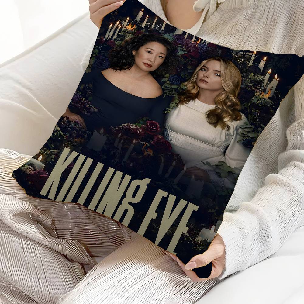 Killing Eve TV Personalized Pillow Dust Cover Bedroom Kids Party Decoration Pillowcase Birthday Children Gift