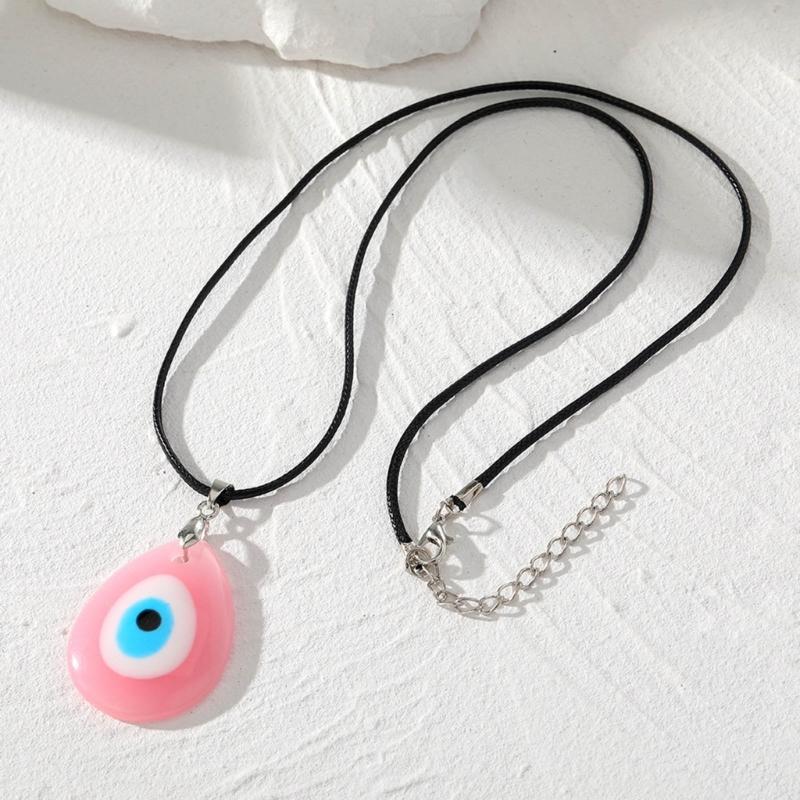 Charming Pendant Necklace Charm Necklace Blue Eye Neck Jewelry Resin Material Perfect Gift for Family and Friends