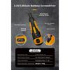 2025 3.6V Lithium Cordless Electric Screwdriver Kit With 26 Pieces, LED Work Light, Ergonomic Grip For DIY Projects