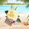 Side Clip Flower Hair Comb Bohemian Wedding Bride Accessories  Water Splashing Festival